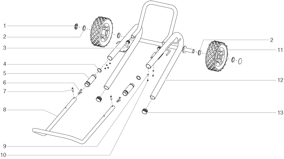 EPX2305 Low Boy Cart Assembly Parts